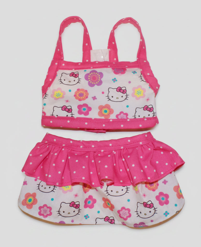 Hello Kitty Polka Dot Dog Top and Dog Skirt Set Dog Outfit, Dog Clothes