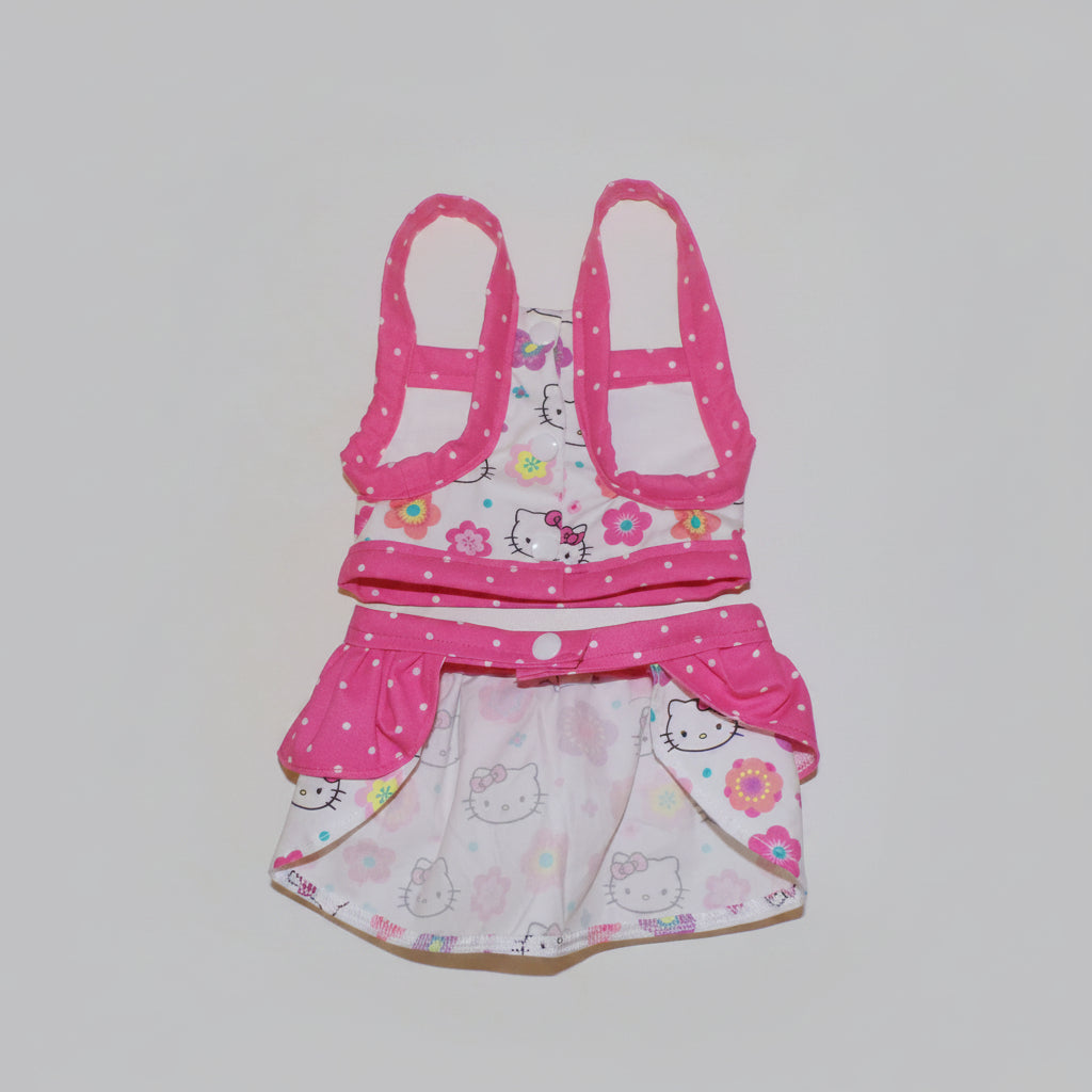 Hello Kitty Polka Dot Dog Top and Dog Skirt Set Dog Outfit, Dog Clothes