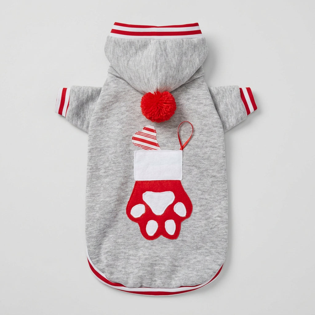 Christmas Paw Dog Hoodie