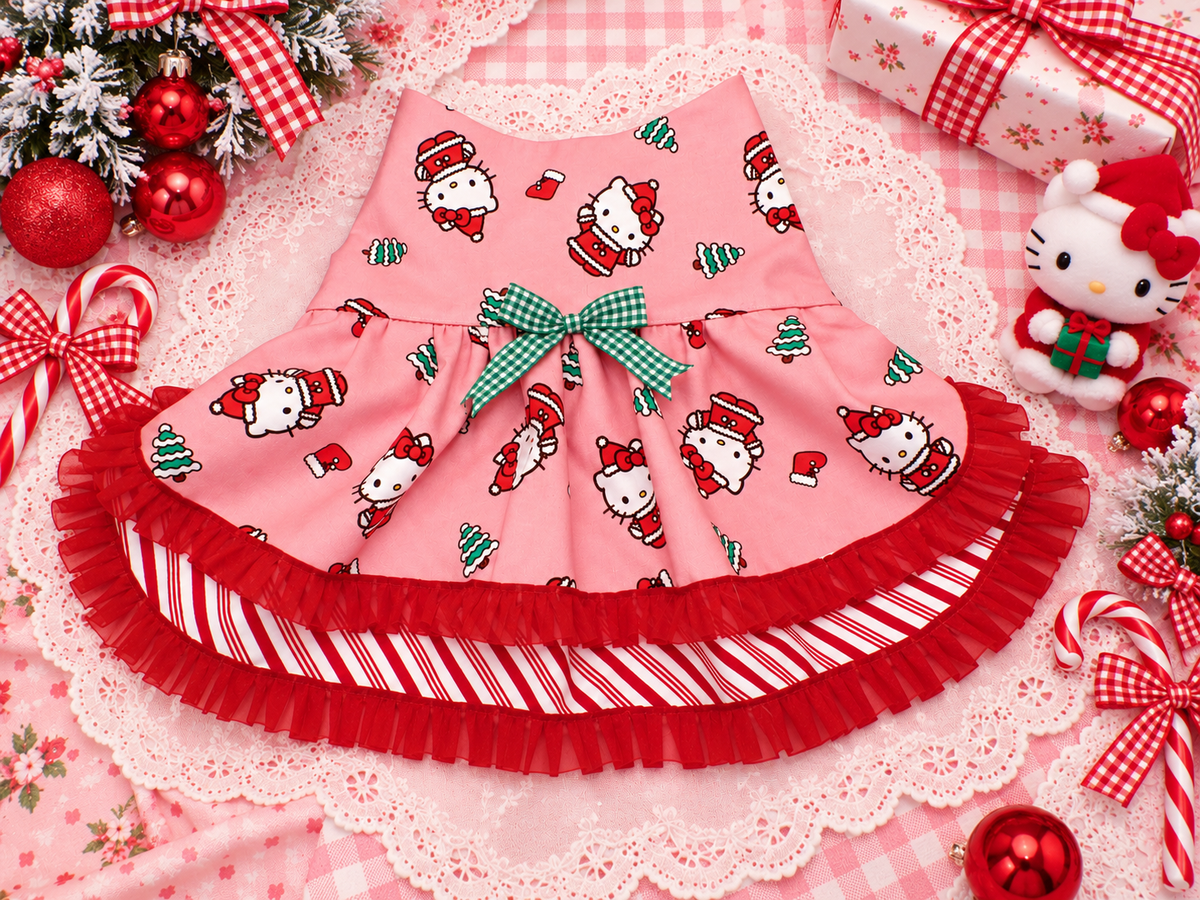 Kawaii Hello Kitty Christmas Dress