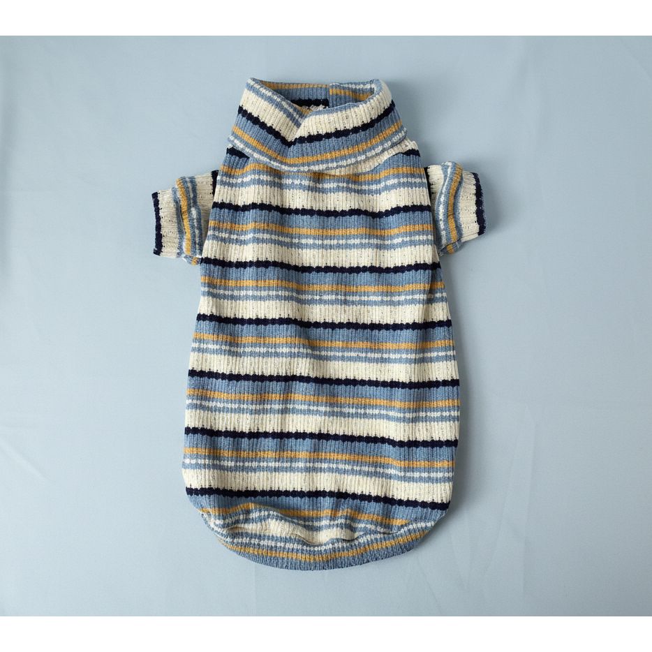 Striped sweater on a white background