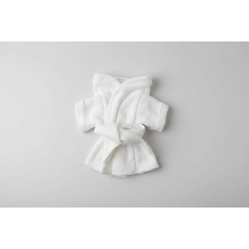 white terry robe on a white background