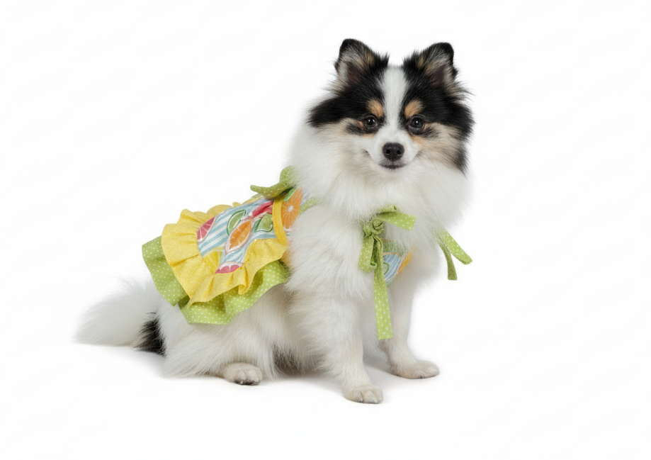Summer citrus summer dog dress