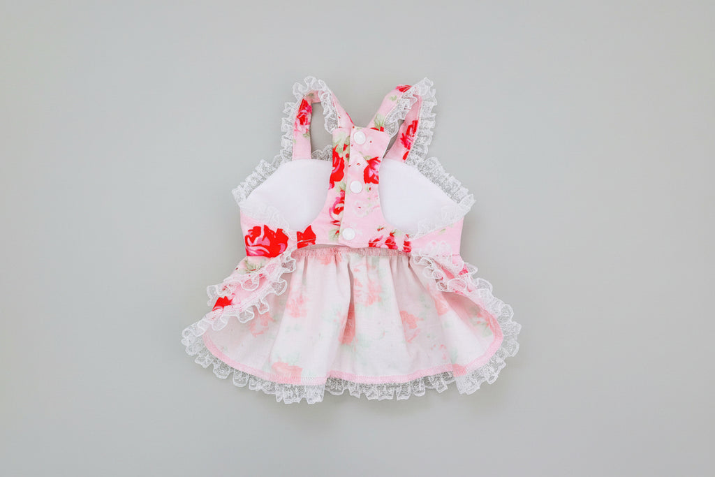 Lace and Roses Furr-Princess dog dress