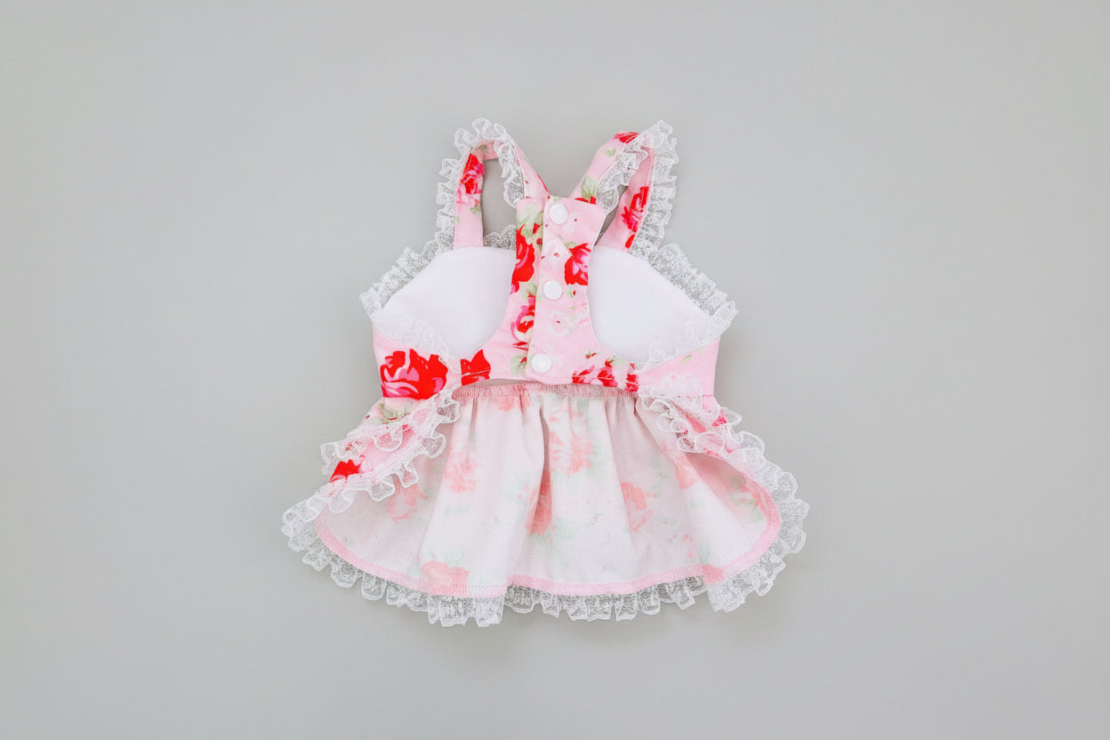 Lace and Roses Furr-Princess dog dress