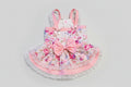 Pink Polka Dots and Rose Garden Dog Dress