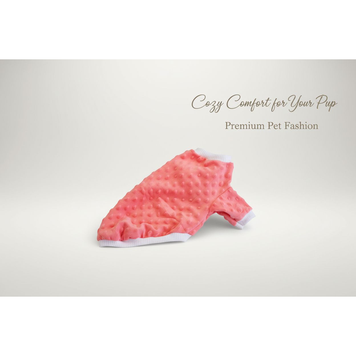 coral pink small dog sweater