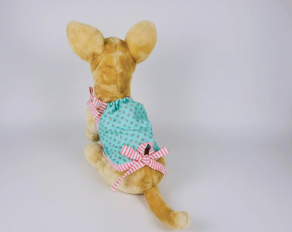 Tiny shabby flowers summer dog top