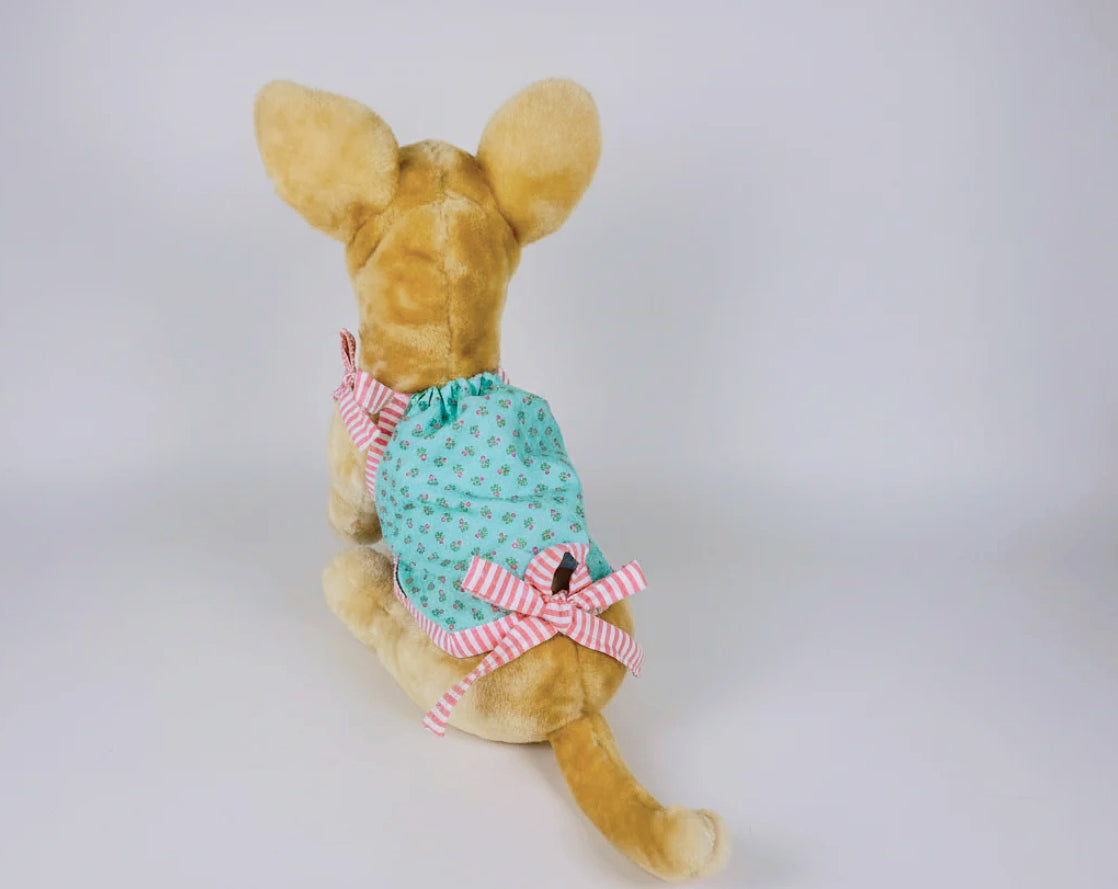 Tiny shabby flowers summer dog top