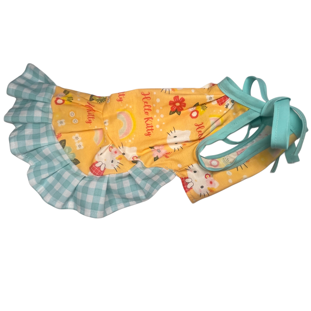 Mellow Yellow Kitty Dog Dress