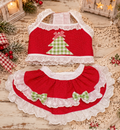 Christmas Cottage Cutie Dog Skirt Set