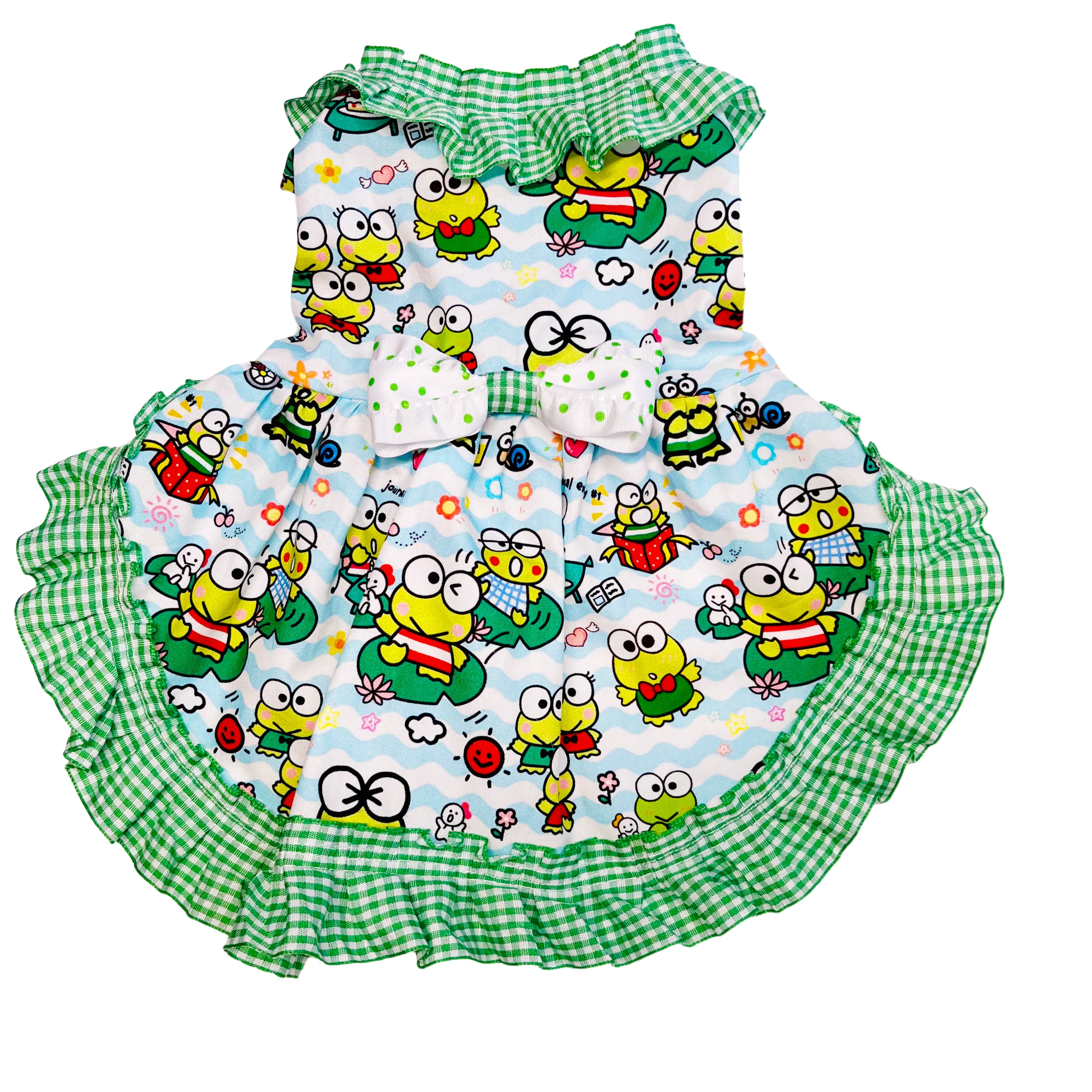 Green Keroppi Dog Dress