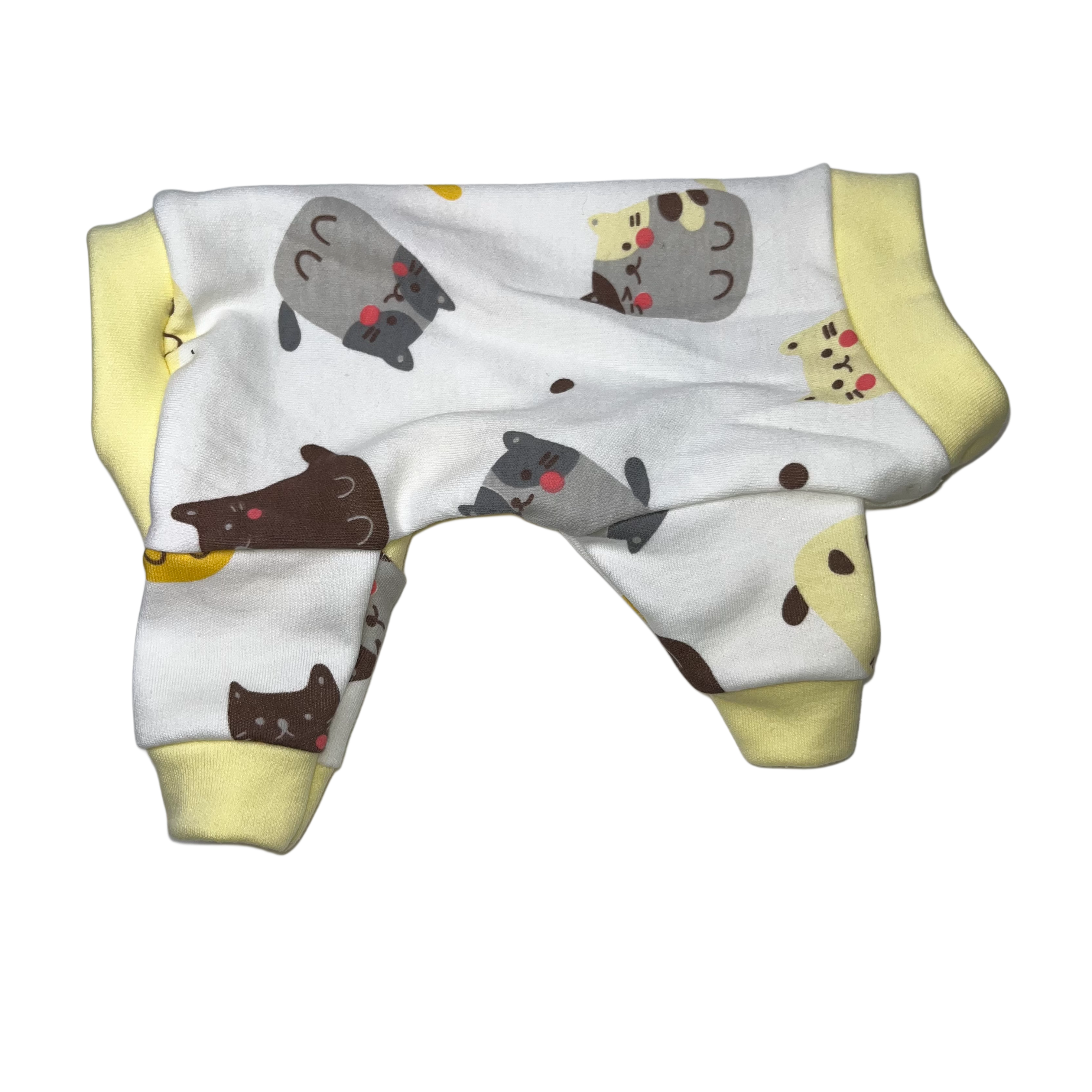 Cute kitty cat print dog pajamas