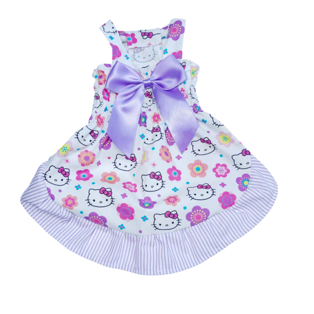 Shirred Hello Kitty Dog Dress