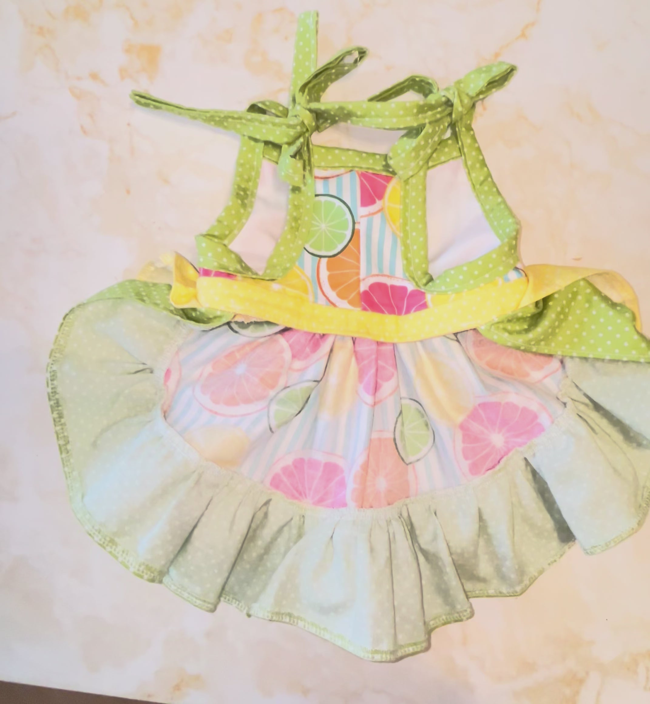 Summer citrus summer dog dress