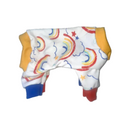 Cute colorful rainbow printed soft cotton dog pajamas